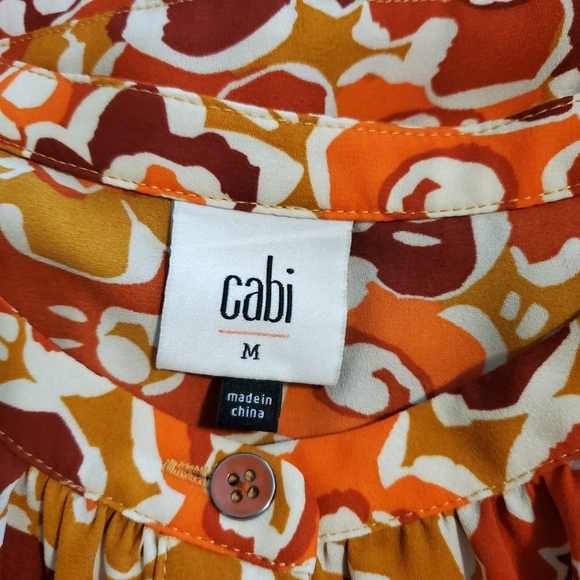 CAbi "Daydream" A-Line Midi Dress Size Medium, Style #4238, Colorful, Autumn - Picture 8 of 14